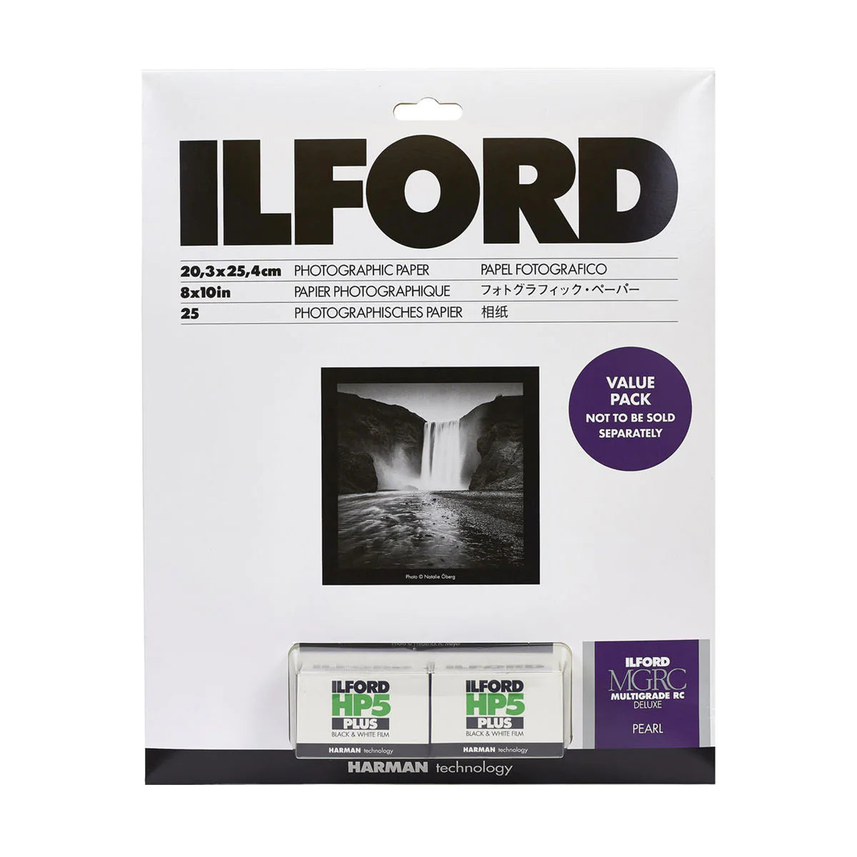Ilford Multigrade RC Deluxe Pearl B&W Paper with 2 Rolls HP5 Film Value Pack